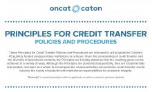 Principles for Credit Transfer first page