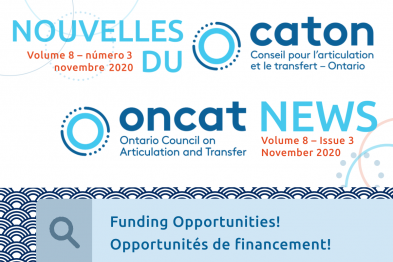 ONCAT NEWS - NOV. 2020 | NOUVELLES DU CATON - Novembre 2020
